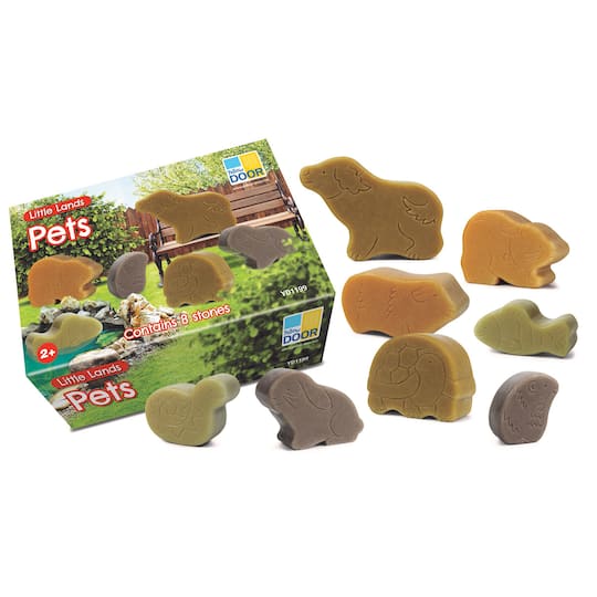 Yellow Door Little Lands Pets Stone Figure Play Set